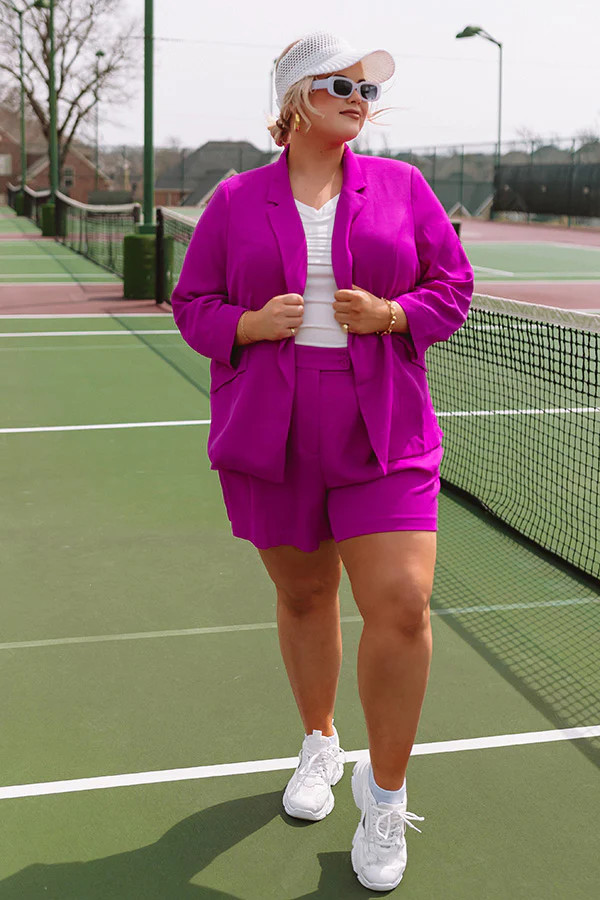 Ready To Remix Blazer In Orchid Curves | Impressions Online Boutique