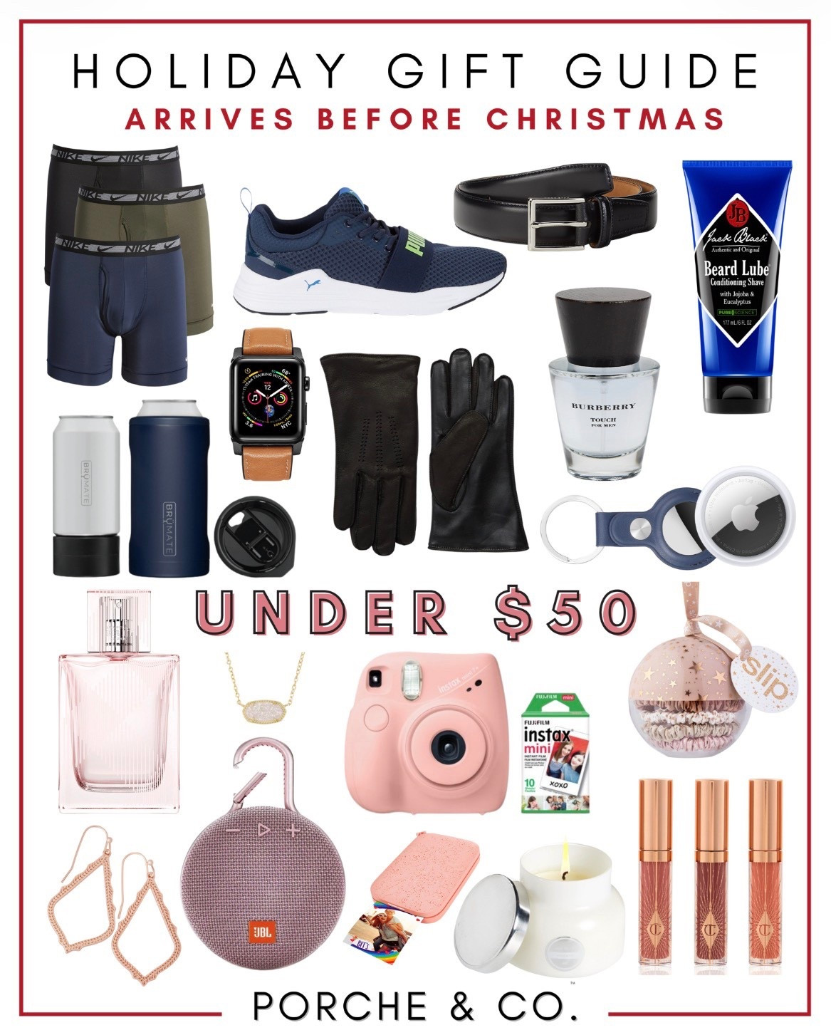 Still need gifts that arrive before Christmas AND stay under $50? 🎄✨
This Amazon gift guide is packed with easy wins for everyone on your list — practical, stylish, and actually useful. Perfect for last-minute shoppers who still want their gifts to feel thoughtful (and not rushed 😉).

🎁 WHAT’S INCLUDED (ALL UNDER $50):
• Men’s boxer briefs
• Everyday sneakers
• Classic leather belt
• Beard care grooming set
• Refillable travel bottles
• Apple Watch band
• Leather gloves
• Men’s cologne
• Apple AirTag
• Women’s perfume
• Gold pendant necklace
• Instax instant camera
• Slip ornament
• JBL Bluetooth speaker
• Scented candle
• Lip gloss set

#HolidayGiftGuide #ArrivesBeforeChristmas #GiftsUnder50 #AmazonGiftGuide
#MensGifts #WomensGifts #LastMinuteGifts #StockingStuffers
#MensCologne #BeardCare #LeatherBelt #AppleWatchBand #AirTag
#InstaxCamera #BluetoothSpeaker #ScentedCandle #LipGloss
#AmazonFinds #LTKGiftGuide #LTKHoliday #PorcheAndCo


#LTKGiftGuide #LTKFindsUnder50 #LTKHoliday