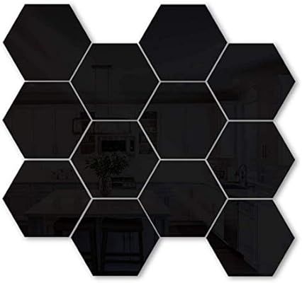 12PCS Wall Stickers, Hexagon Acrylic Removable DIY Home Decorative mural, plastic, tiles, home, l... | Amazon (CA)