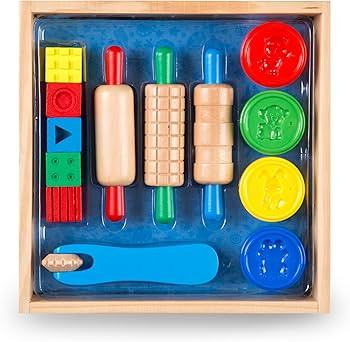 Melissa & Doug Shape, Model, and Mold Clay Activity Set - 4 Tubs of Modeling Dough and Tools - Ar... | Amazon (US)