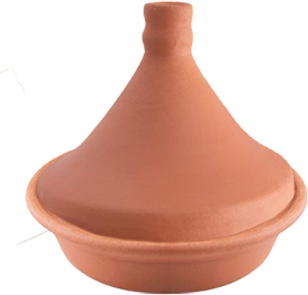 Handmade Clay Tagine Pot for Cooking, Lead-Free Unglazed Earthenware Tajine Pot for Stovetop, Ter... | Amazon (US)