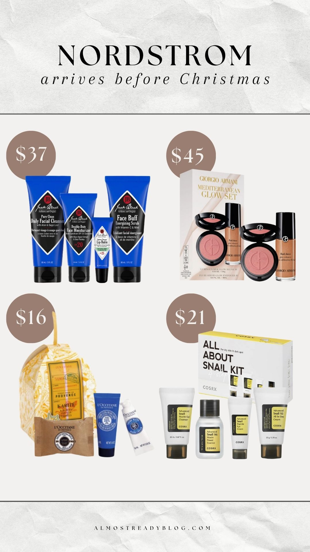 Beauty Gifts that arrive before Christmas!

@nordstrombeauty #NordstromPartner

Christmas gifts, gifts for girls, gifts for women, beauty gifts
 

#LTKGiftGuide #LTKHoliday #LTKBeauty