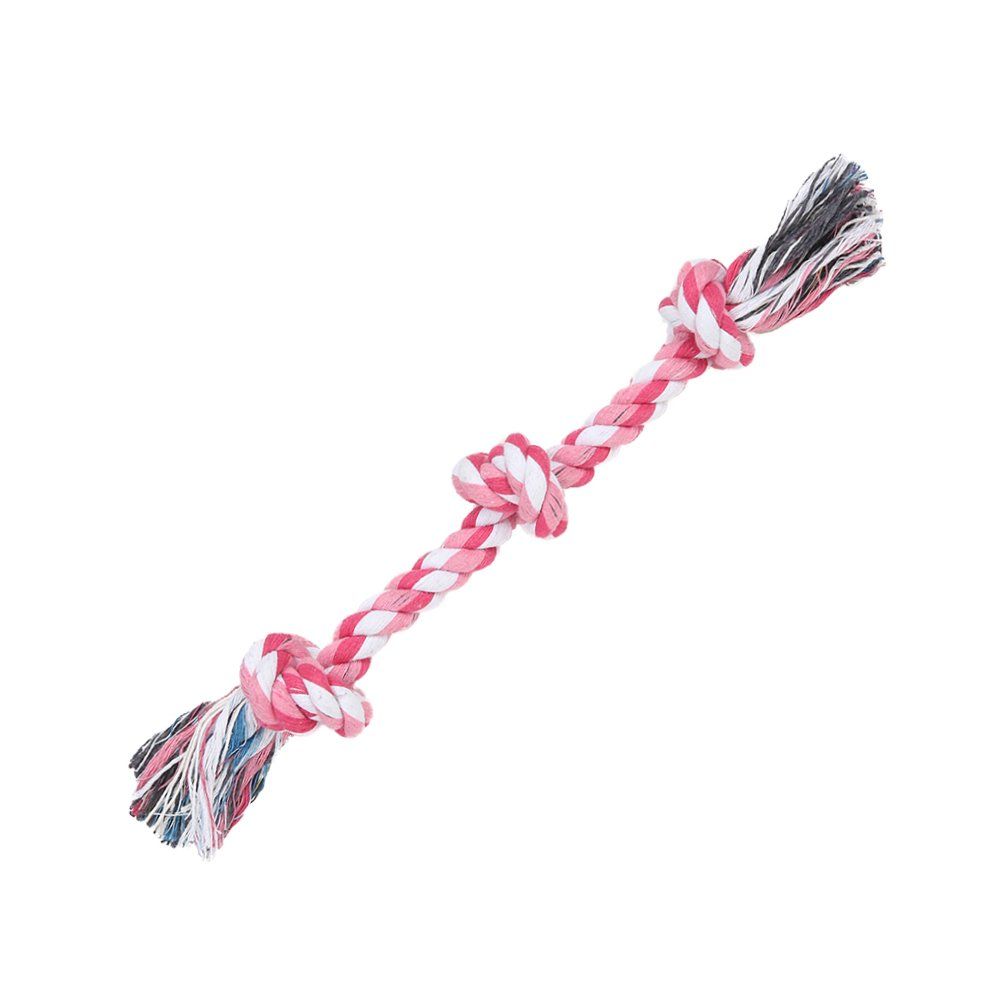 Dog Rope Toys, Durable Braided Cotton Pet Chew Rope Toys for Dog Cat Puppy Teeth Cleaning (Pink,Blue | Amazon (US)