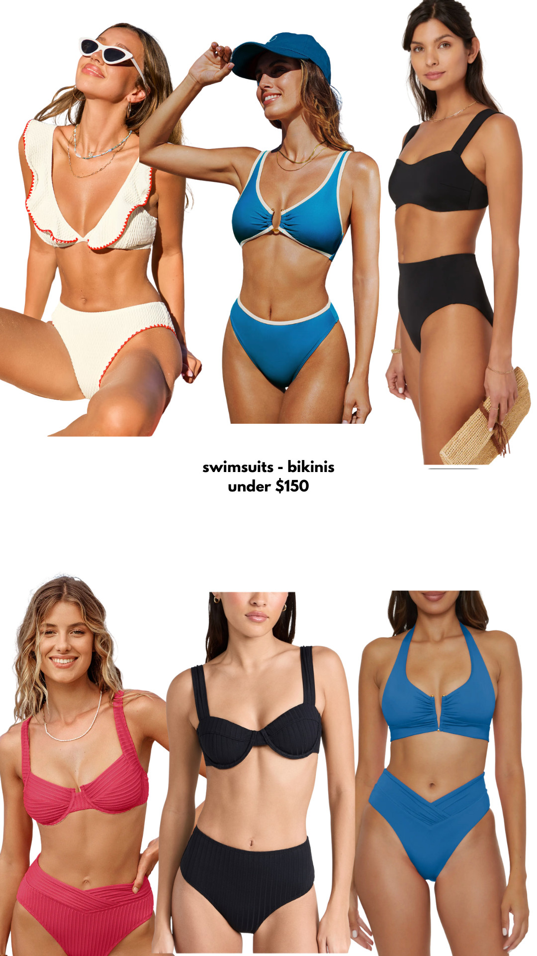 Shopping Cart Wednesday: bikini swimsuits under $150 

 #LTKStyleTip #LTKSwim