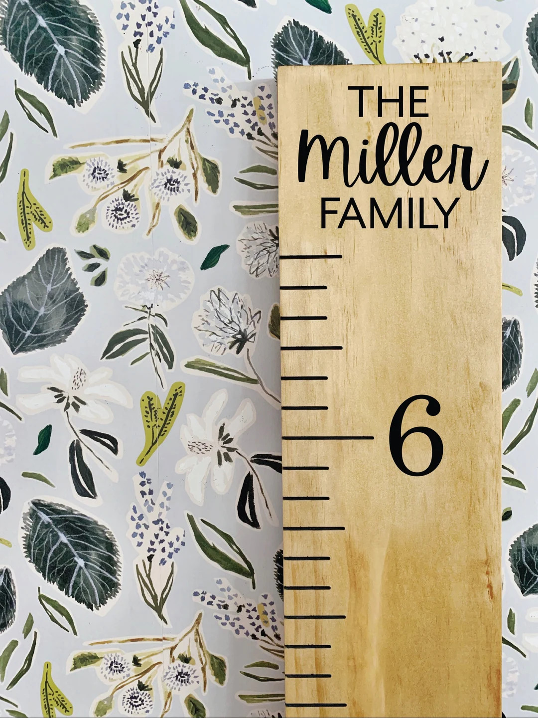 Custom Engraved Wooden Ruler Growth Chart: Vertical Family - Etsy | Etsy (US)