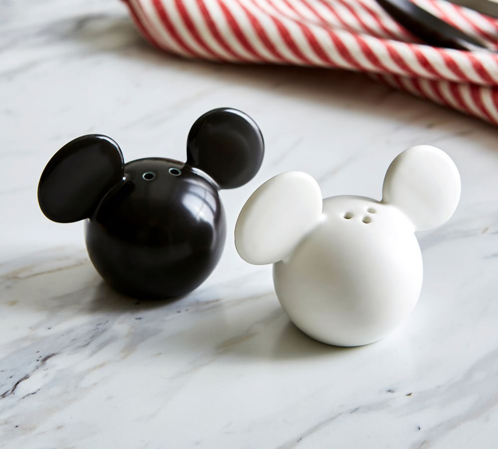 Disney Mickey Mouse Shaped Salt & Pepper Shakers | Pottery Barn (US)