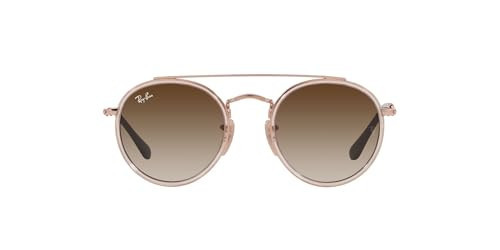 Ray-Ban RJ9647S Metal Round Sunglasses, Light Brown/Gradient Brown, 46 mm | Amazon (US)