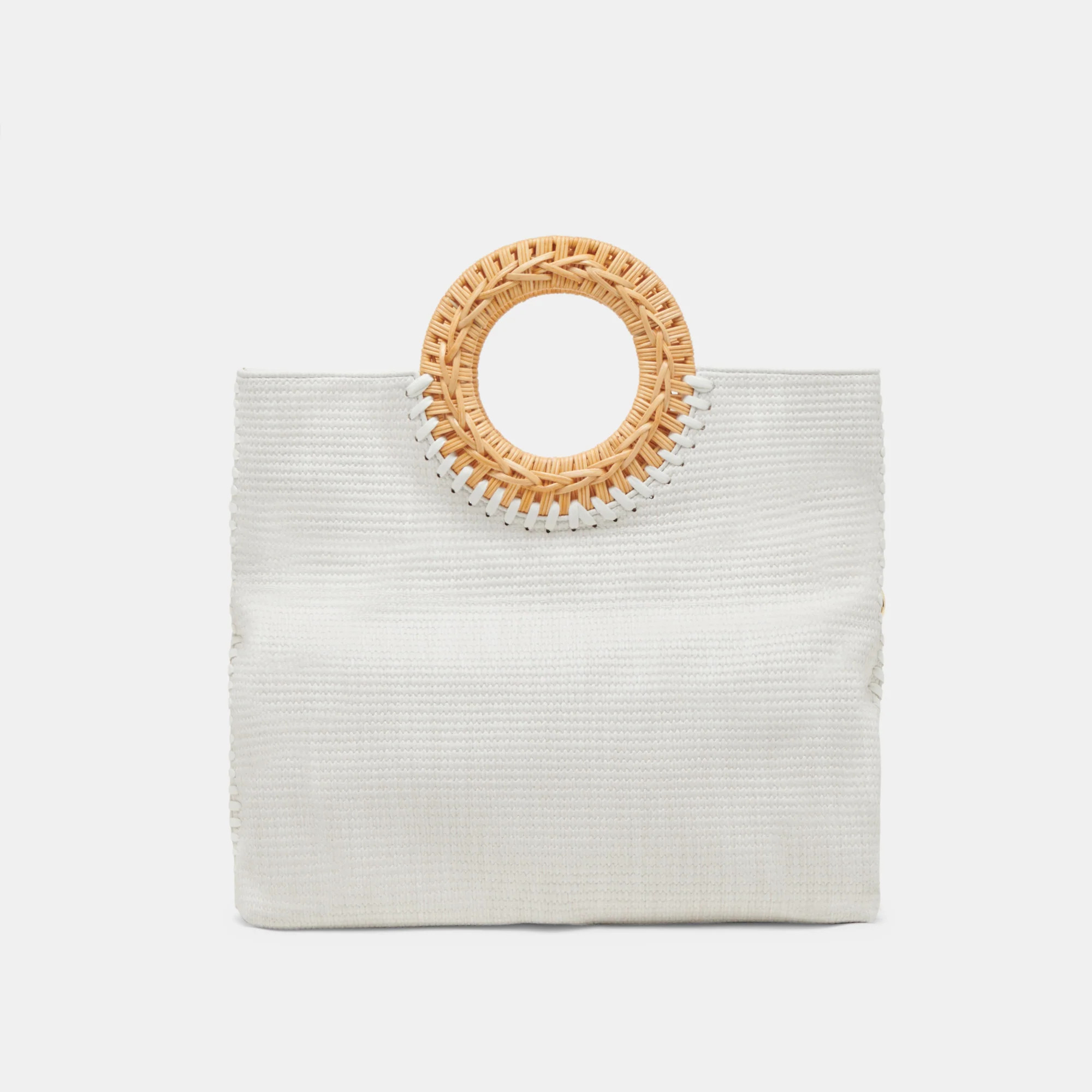 Lilah Clutch White Embossed Stella | White Leather Clutch | DolceVita.com