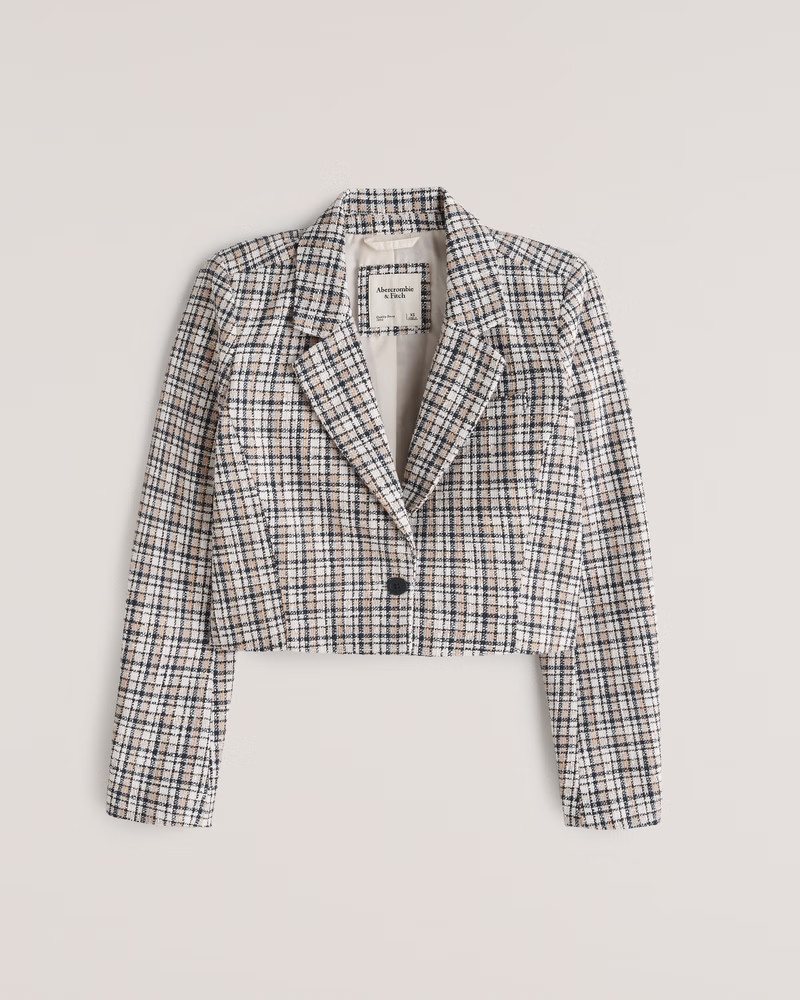 Abercrombie Cropped Blazer | Fall Jackets  | Abercrombie & Fitch (US)