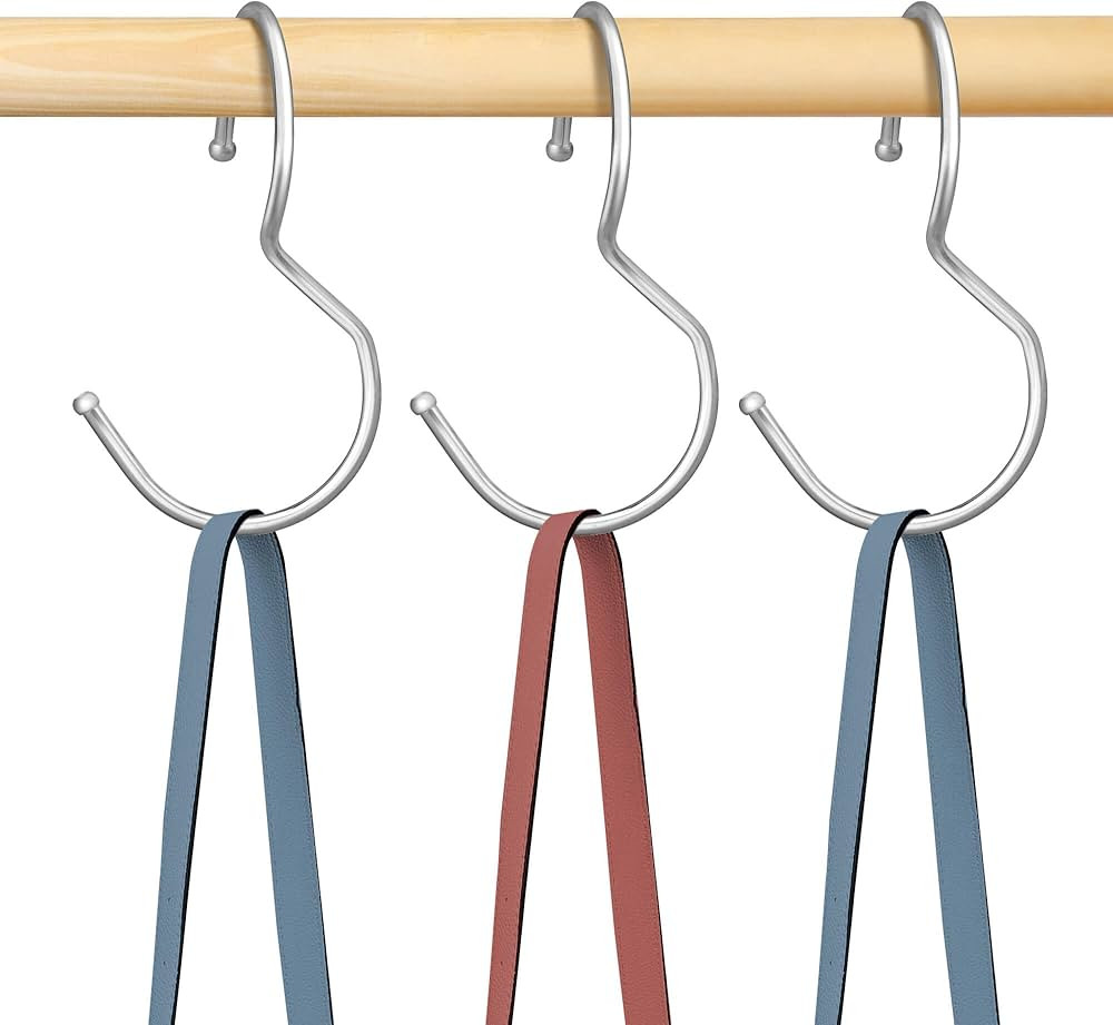 ZEDODIER 14 Pack Purse Hooks for Closet, Backpack Hanger Bag Holder, Closet Accessories Organizer... | Amazon (US)