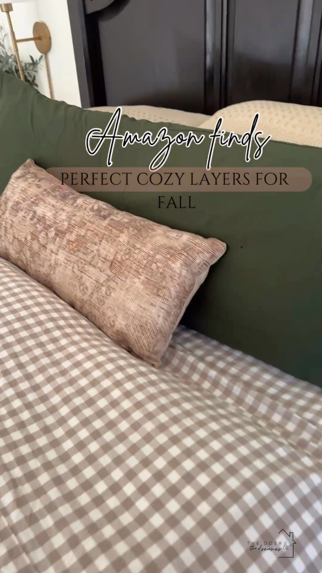 Fall bedding. Cozy warmth and layers.