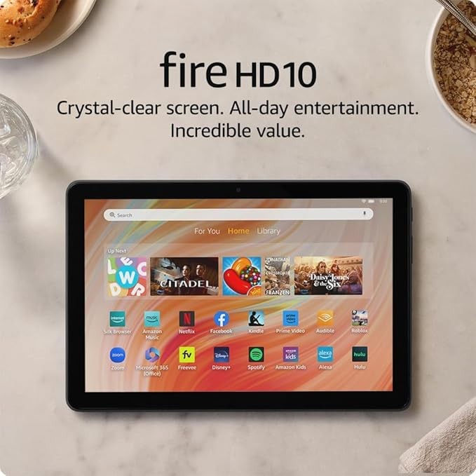 Amazon Fire HD 10 tablet (newest model) built for relaxation, 10.1" vibrant Full HD screen, octa-... | Amazon (US)