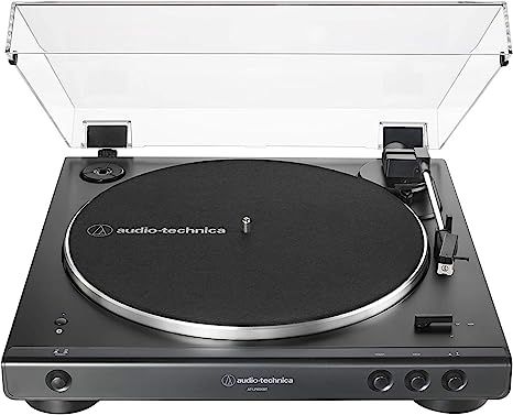 Audio-Technica AT-LP60XBT-BK Fully Automatic Bluetooth Belt-Drive Stereo Turntable, Black, Hi-Fi,... | Amazon (US)