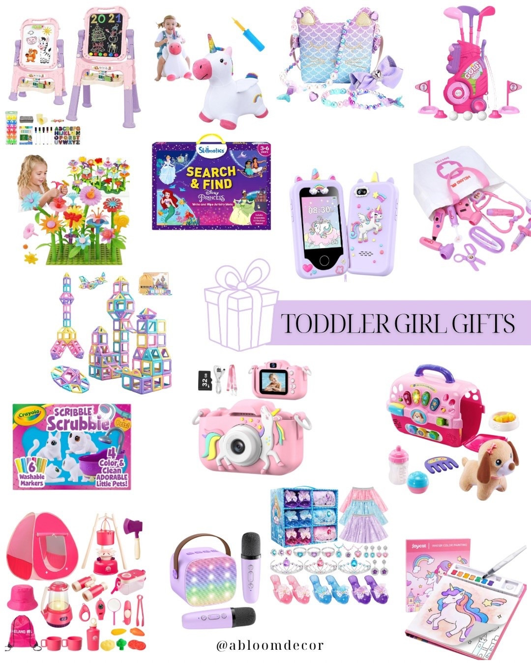 These are such fun gift ideas for toddler girls. My daughter helped me pick these out and needless to say, she’s expecting all of them from Santa….

#LTKGiftGuide #LTKHoliday #LTKKids
