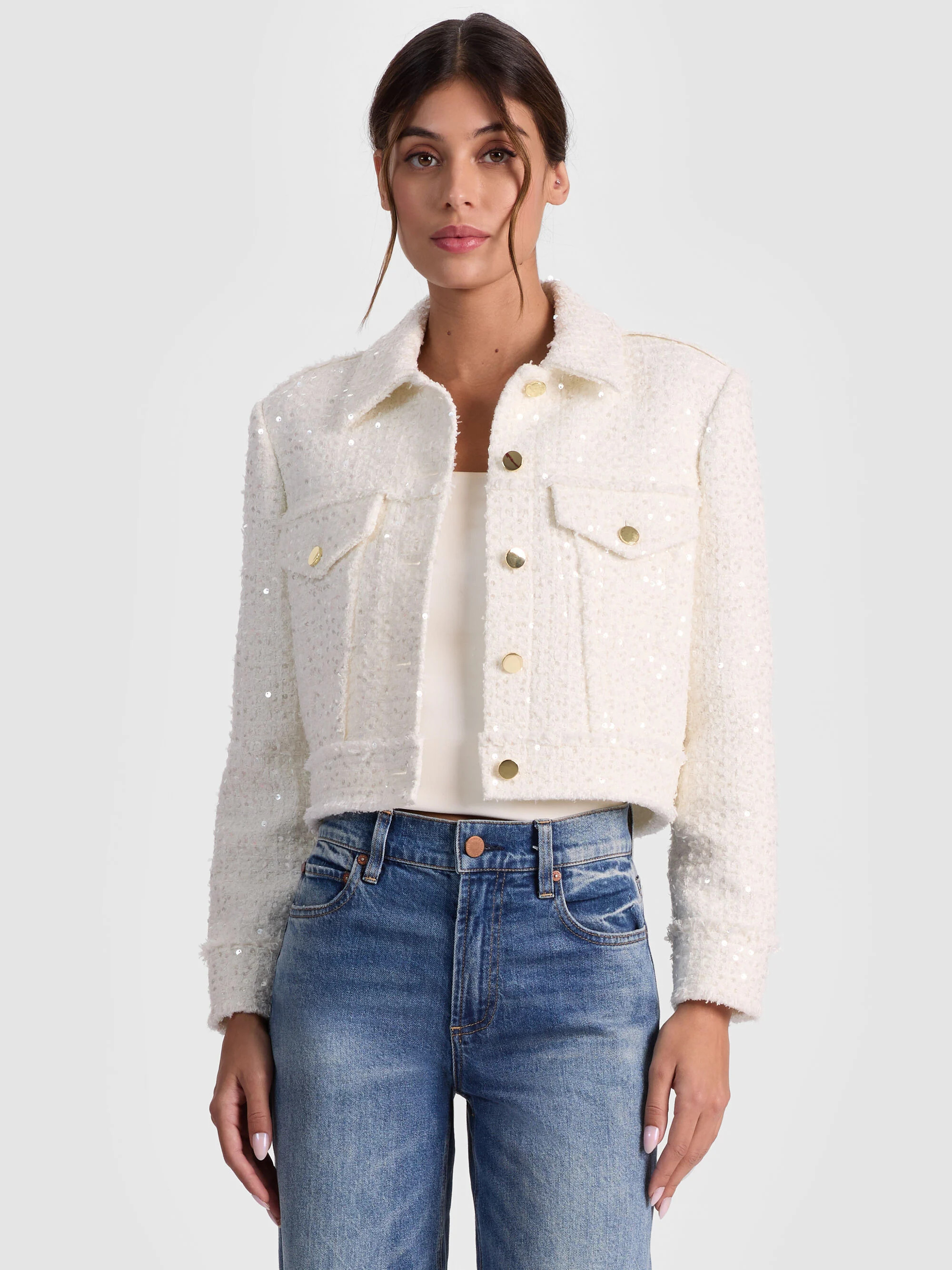 CHLOE TWEED JACKET | Alice + Olivia