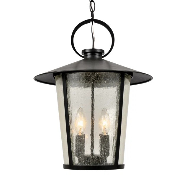 Demars Matte Black 4 -Bulb 17'' H Outdoor Chandelier | Wayfair North America