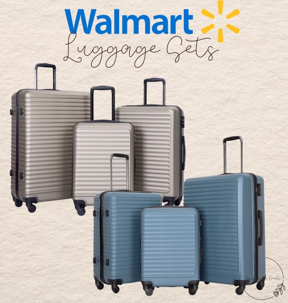 🚨 DEAL ALERT! 🚨 I've got the perfect travel essential for you! 💖 3-pack luggage sets for just $80?! 🎉 Comes in lots of colors, so you can pick your fave! 😍 🛍️ Grab yours now and happy travels! 🌴 
 #walmartpartner@walmart
