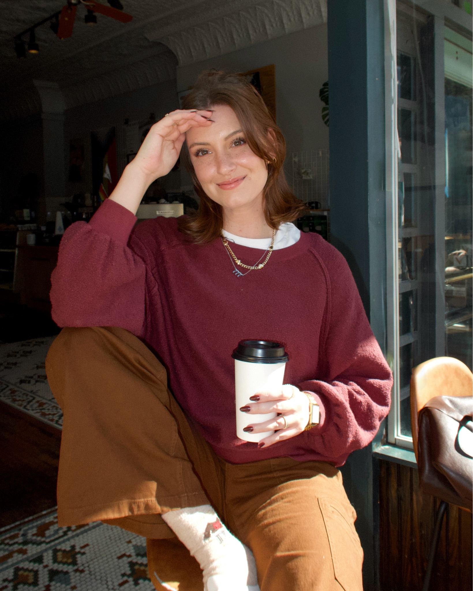 fall outfit | burgundy sweater (size small top and medium cargo pants)

#LTKSeasonal #LTKStyleTip #LTKSaleAlert