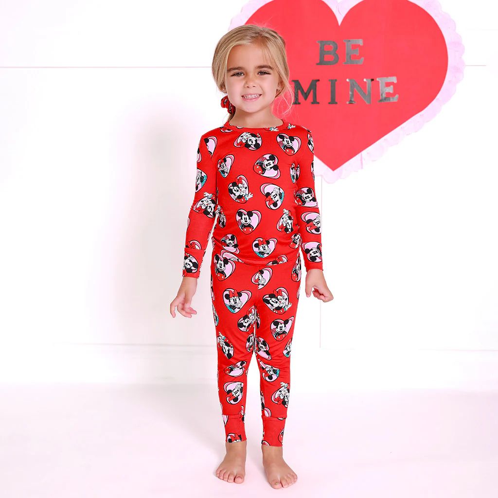 Eternal Loves Red Long Sleeve Toddler Pajamas | Be My Valentine | Posh Peanut