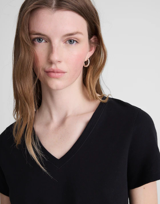 The Relaxed V-Neck Tee in Vintage Jersey | Madewell