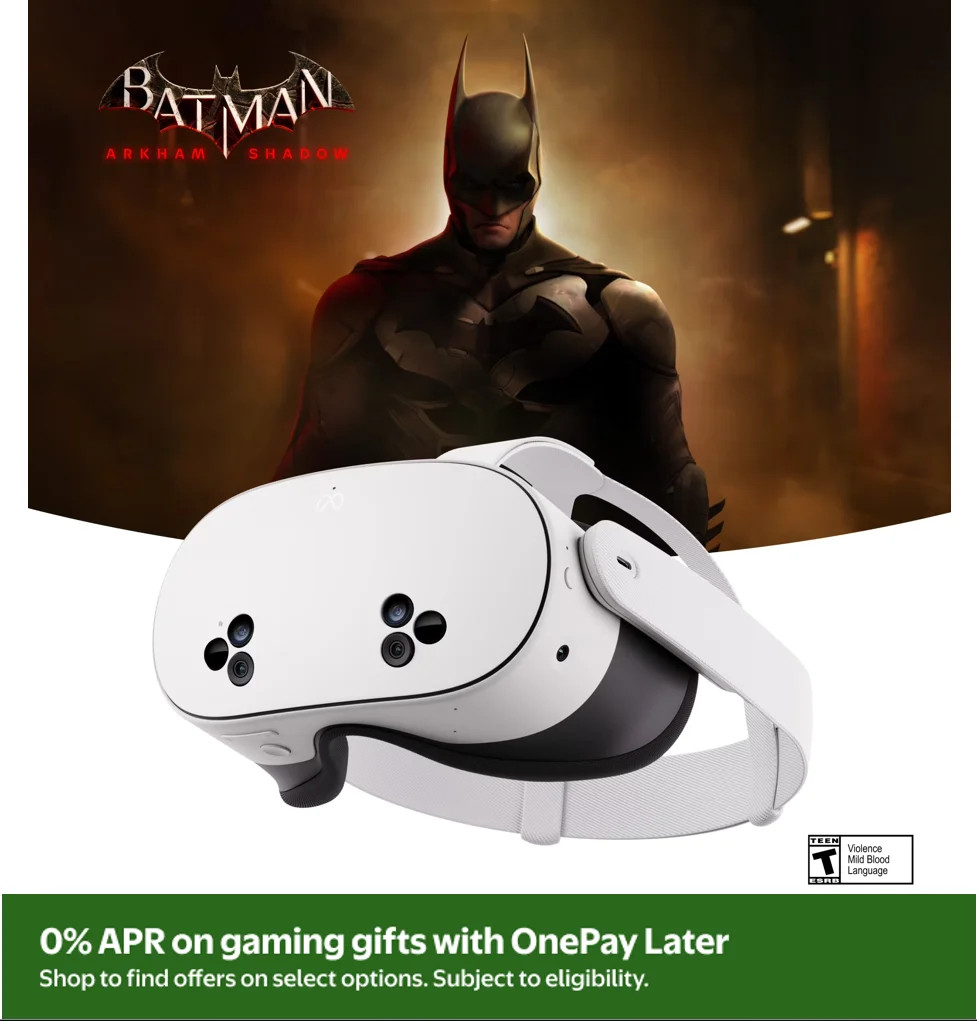 Meta Quest 3S 128 GB - Get Batman: Arkham Shadow and 3-Month Trial of Meta Horizon+ Included - Al... | Walmart (US)