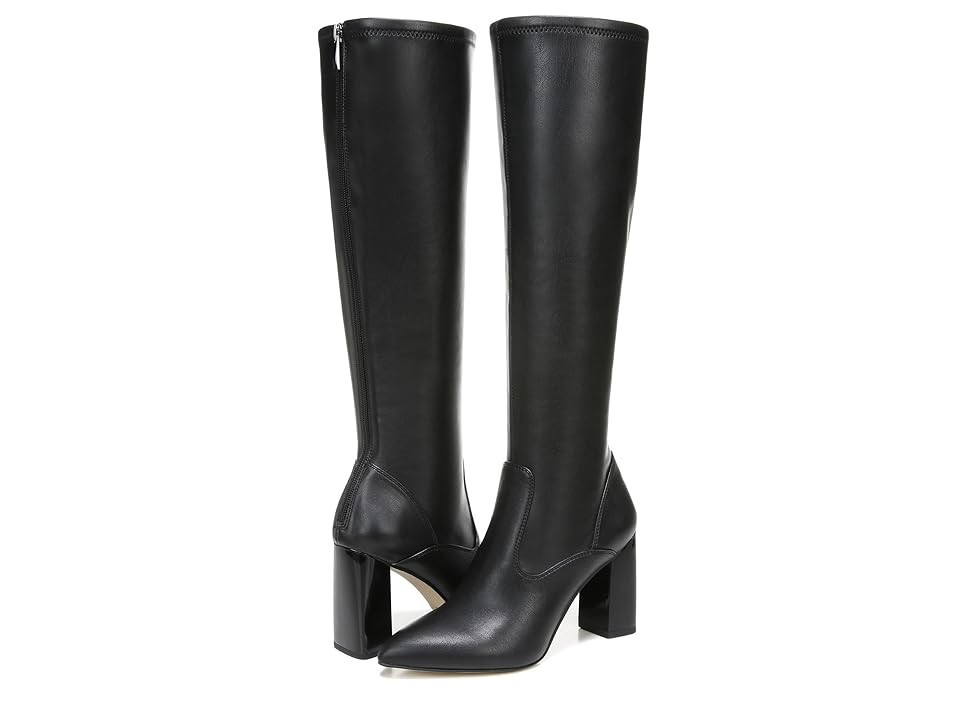 Franco Sarto Katherine Wide Calf High Shaft Boots Women's Boots Black Synthetic : 9.5 W, Leather | Zappos