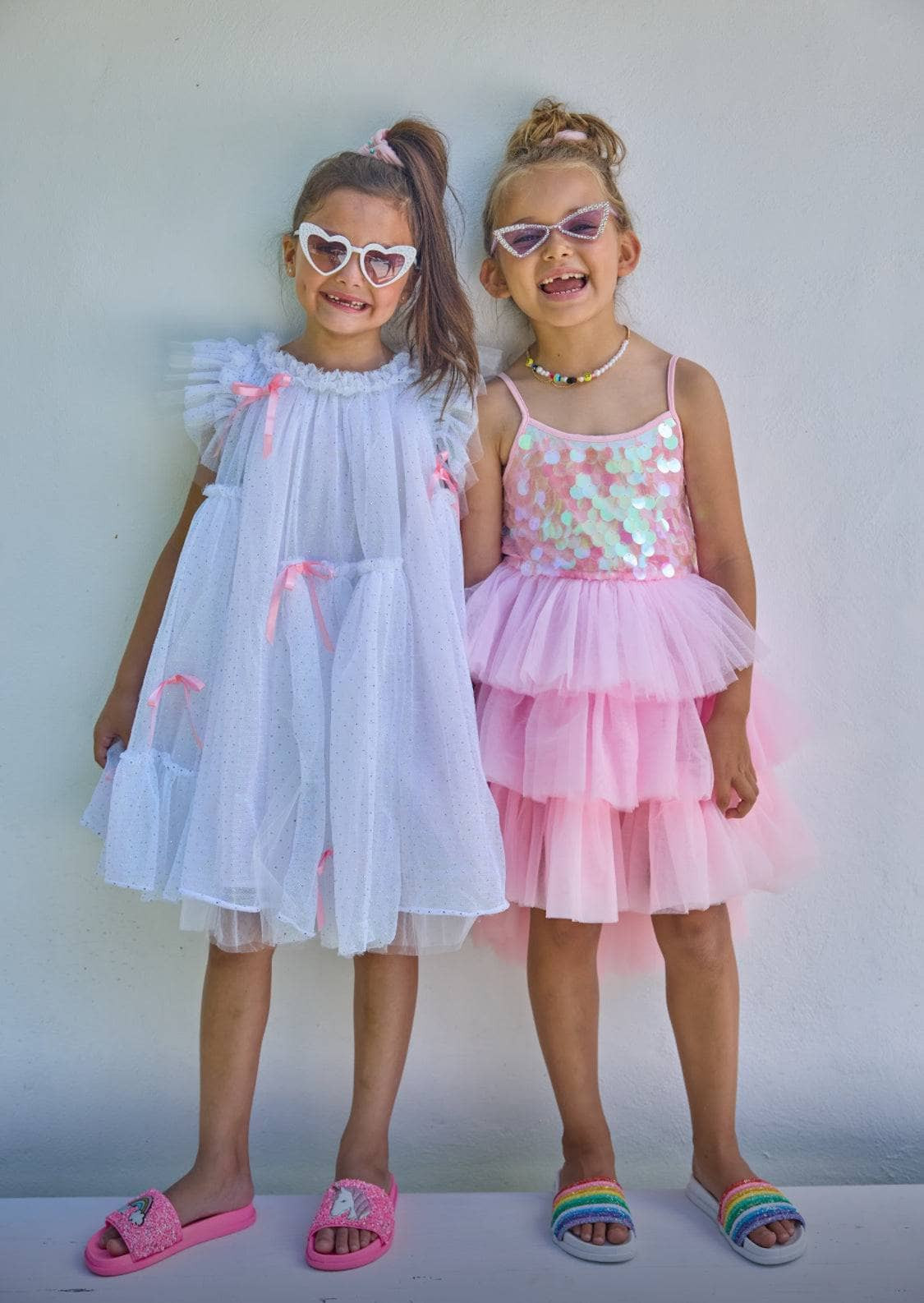 Jolie Bow Shimmer Dress | Lola + The Boys