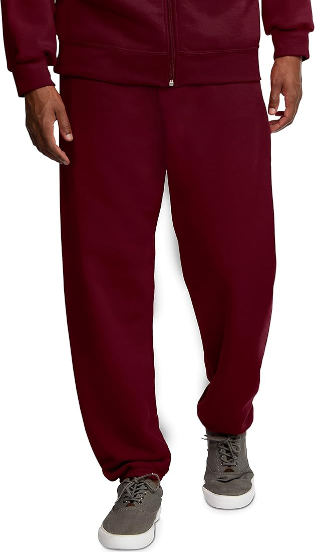 Fruit of the Loom Eversoft Fleece Elastic Bottom Sweatpants with Pockets, Relaxed Fit, Moisture W... | Amazon (US)