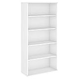 Bush Business Furniture 5 Shelf Bookcase, White | Amazon (US)