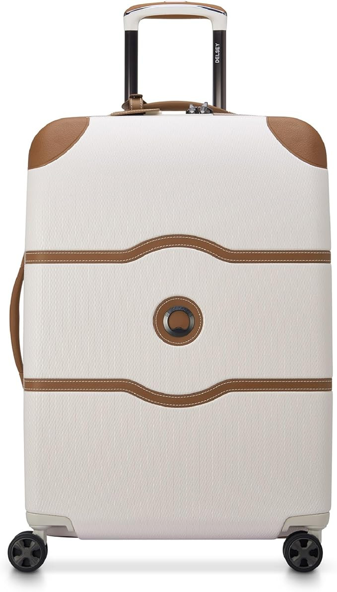 DELSEY PARIS Chatelet Air 2.0 Hardside Luggage with Spinner Wheels, Angora, Checked-Medium 24 Inc... | Amazon (US)