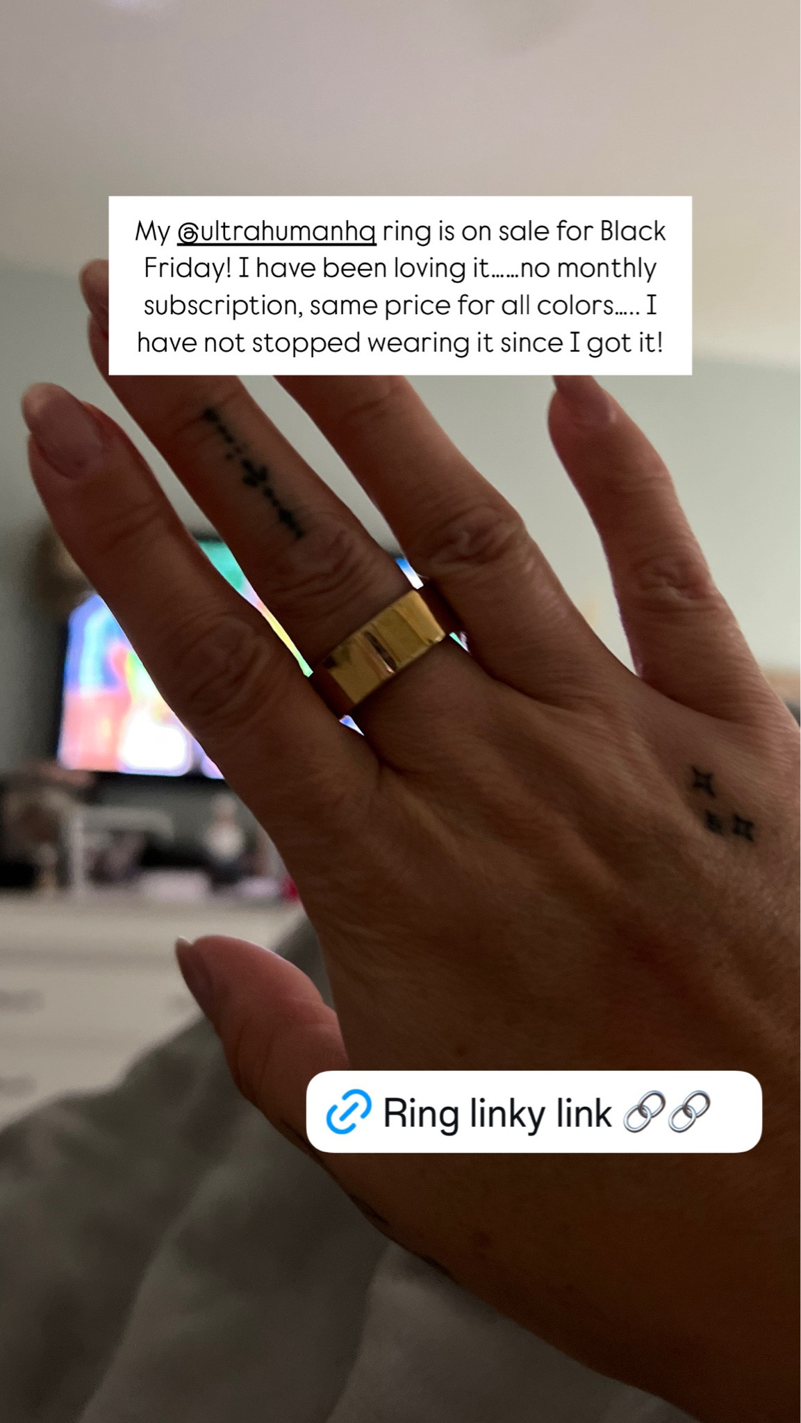 The Ultrahuman ring is my favorite for tracking my sleep, steps, workouts ect...

#LTKHoliday #LTKGiftGuide #LTKFitness