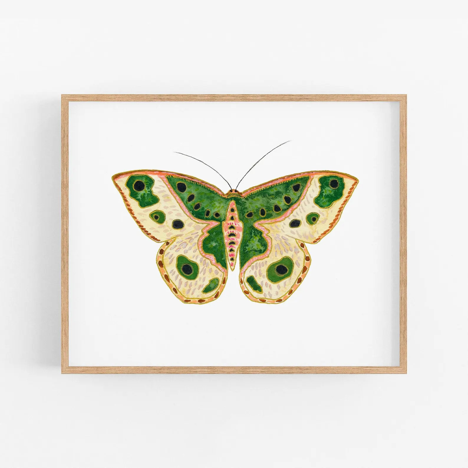 Bug Art. Pretty Green Moth Print. Children's Room Art. Modern Wall Art. Bug Art. Fun Bug Decor. I... | Etsy (US)