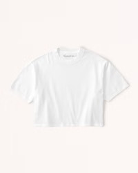 Cropped Boyfriend Essential Tee | Abercrombie & Fitch (US)