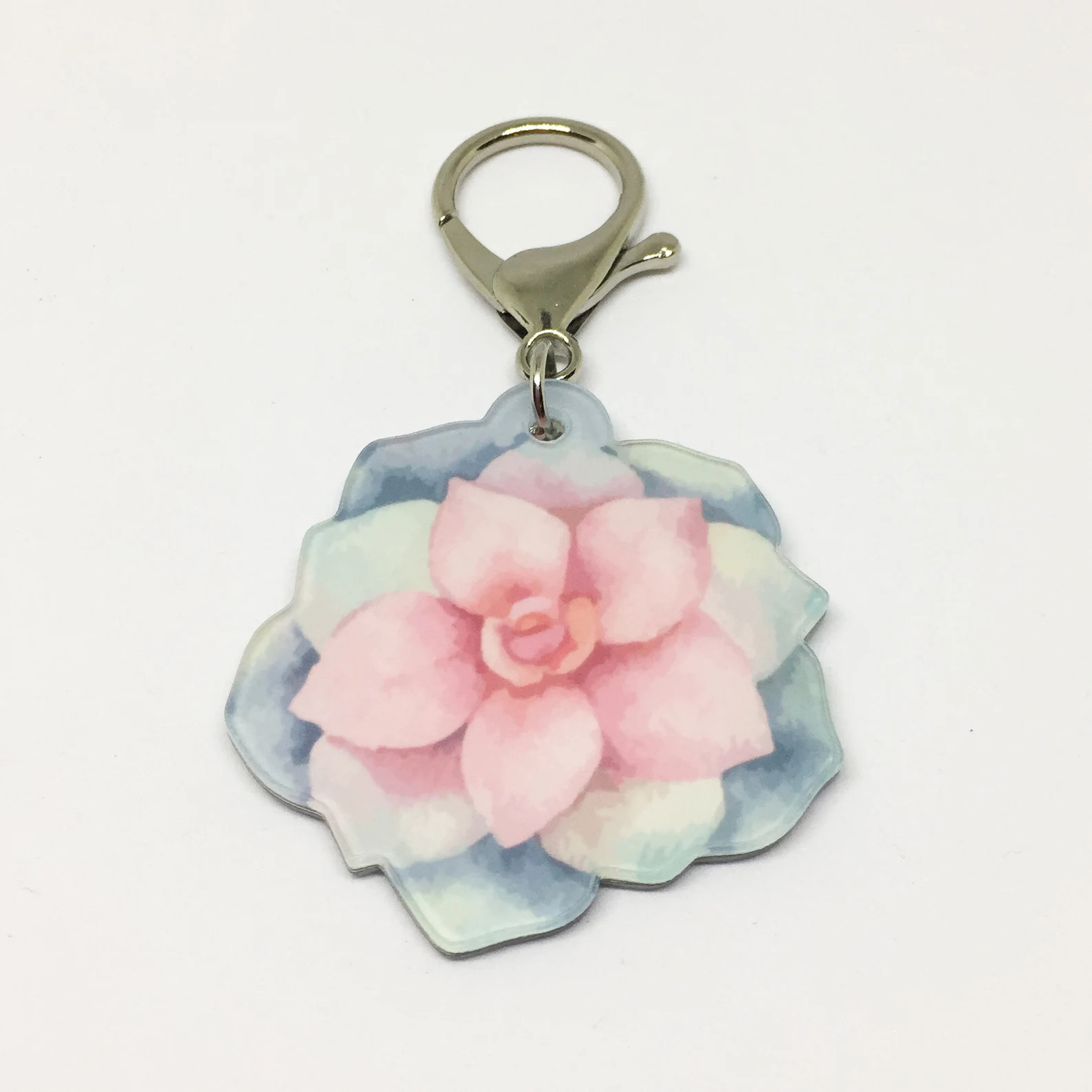 Custom Dog Tags Pet Tags Dog ID Pet ID Tag Succulent Flowers - Powder Puff | Etsy (US)