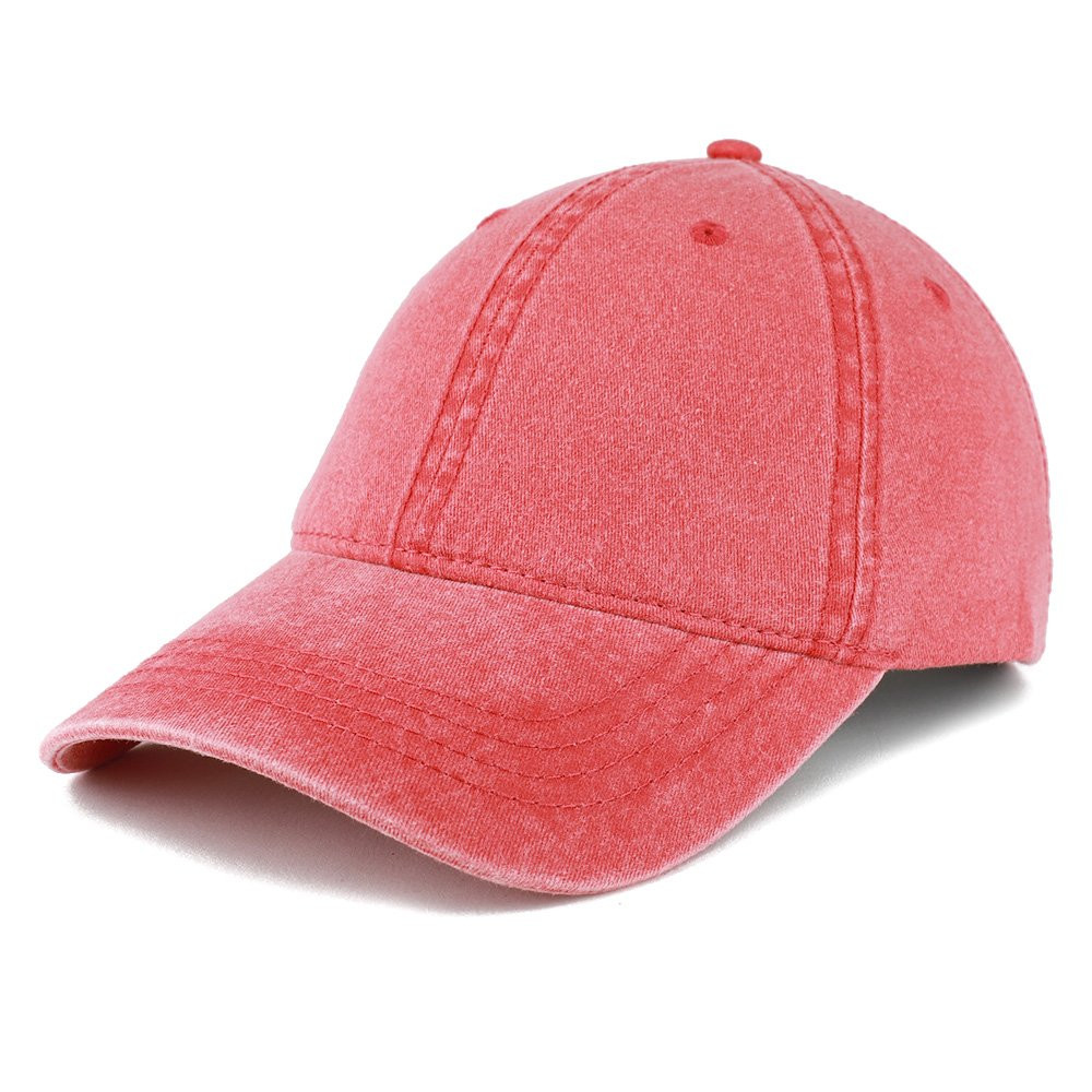 Trendy Apparel Shop Low Profile Unstructured Pigment Dyed Cotton Twill Baseball Cap | Amazon (US)