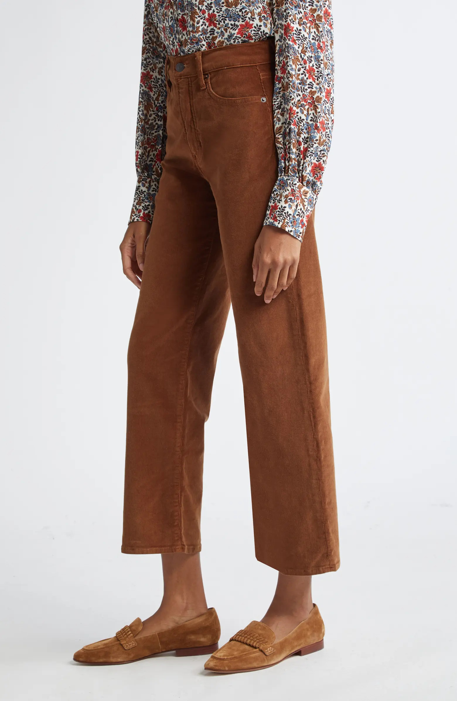 Veronica Beard Crosbie High Waist Wide Straight Leg Corduroy Pants | Nordstrom | Nordstrom