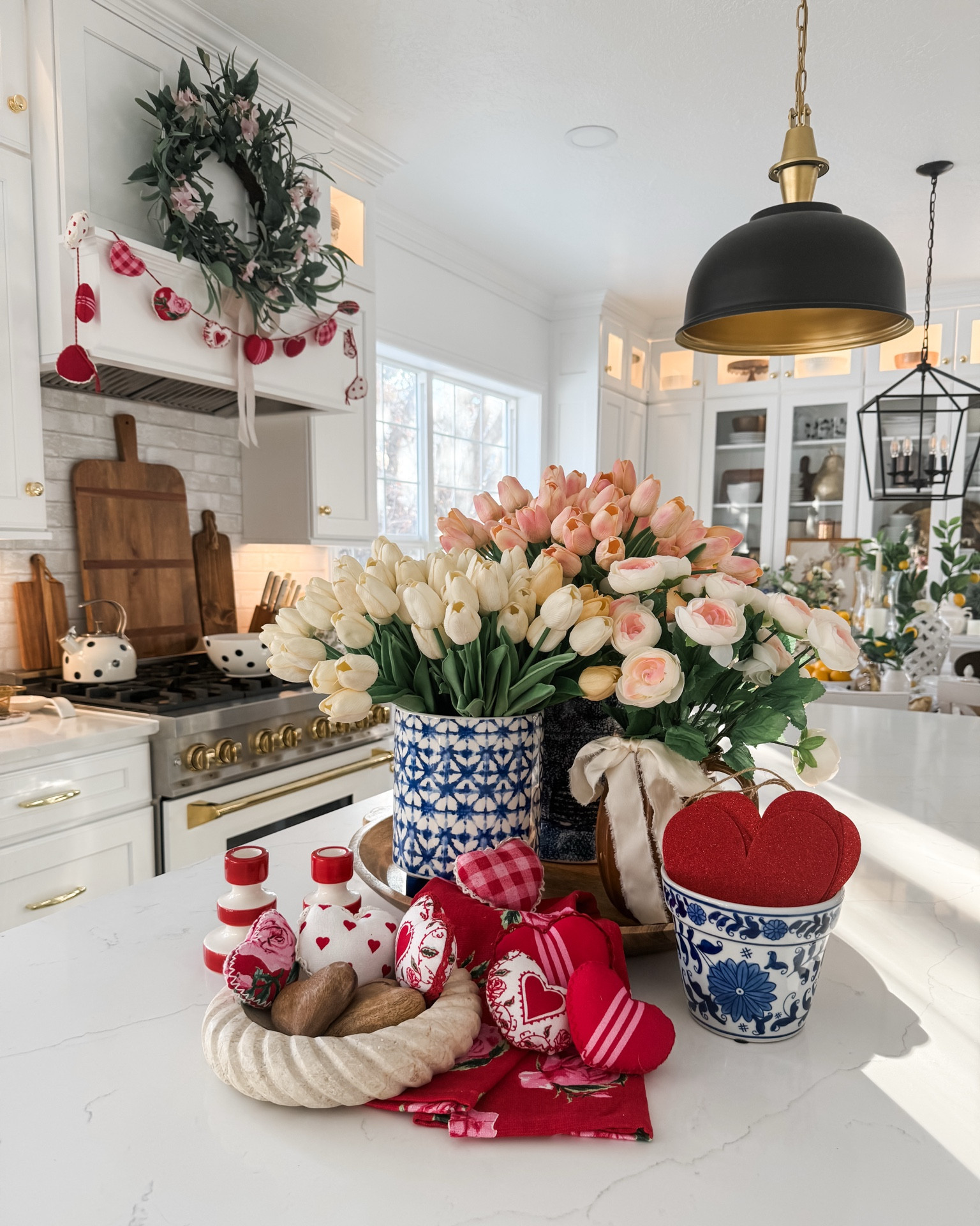 Hearts and flowers galore in my kitchen. A touch a blue and hints of wood are magical. #valentines #valentinesday #valentinedecor #homedecor #kitchen #kitchendecor #target #walmart #amazon 

#LTKGiftGuide #LTKHome #LTKSeasonal