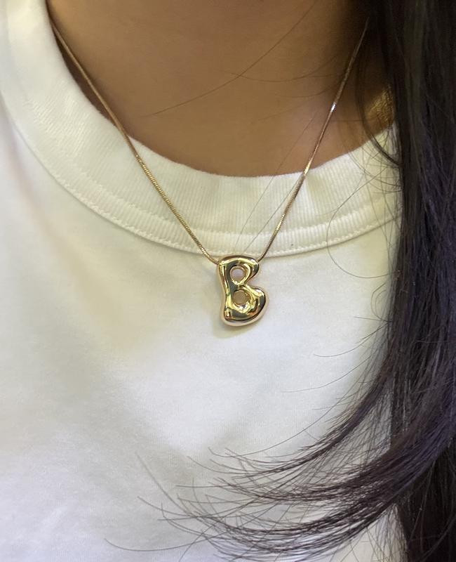 Bubble Letter Monogram Necklace | Anthropologie (US)