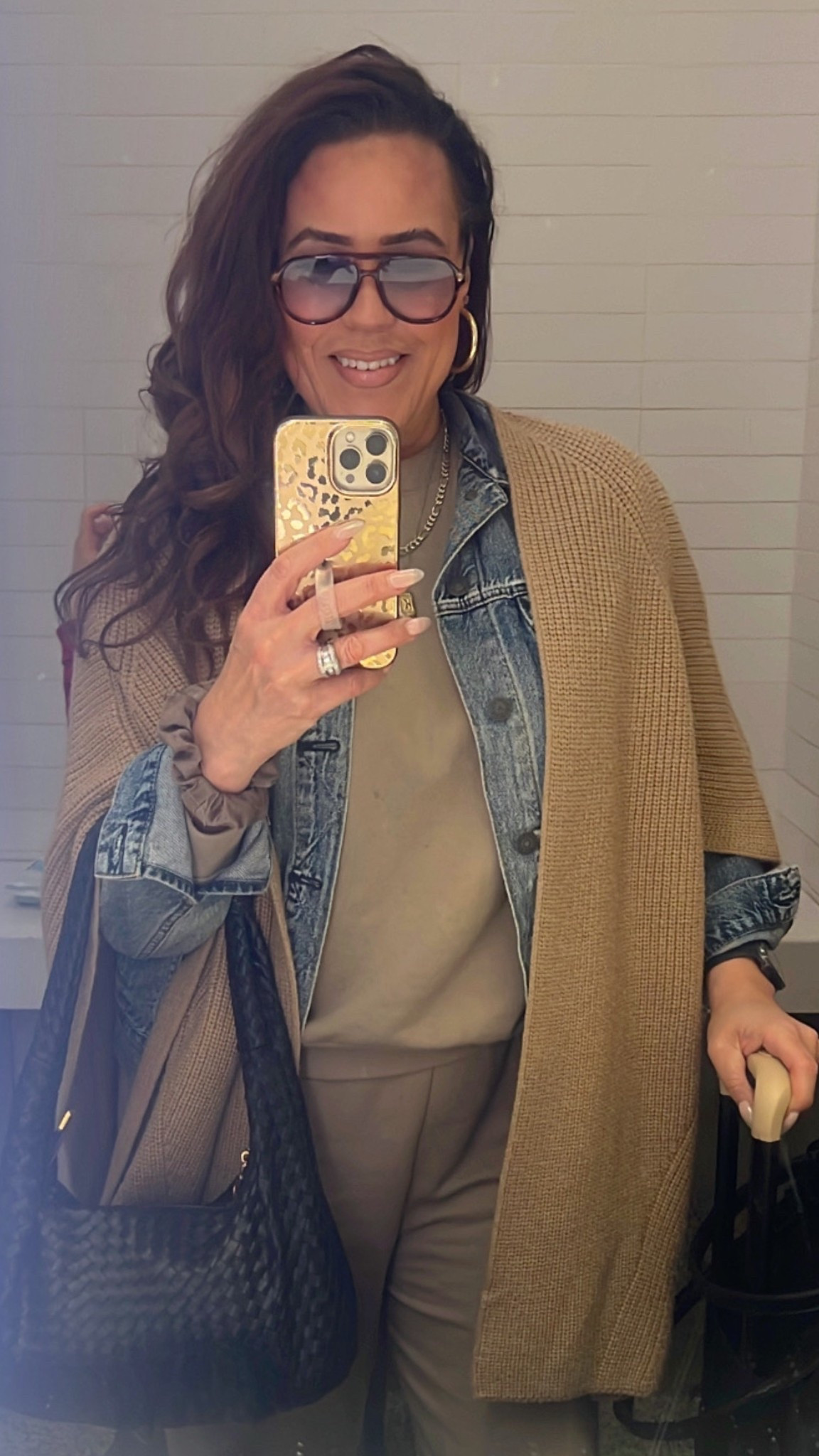 Travel outfit, Spring Break, athleisure, sweatshirt, sweatpants, sweat set, ruana, denim jacket, neutral sneakers #LaidbackLuxeLife

Sweatshirt: S
Sweatpants: S (runs big so I recommend sizing down 1 size)
Denim jacket: M (sized up for oversized look)
Sneakers: Run TTS

Hey Beautiful! Feel free to comment on this post if you have any questions! 🫶🏽

Follow me for more fashion finds, beauty faves, lifestyle, home decor, sales and more! So glad you’re here!! XO, Karma

#LTKTravel #LTKFindsUnder100 #LTKStyleTip
