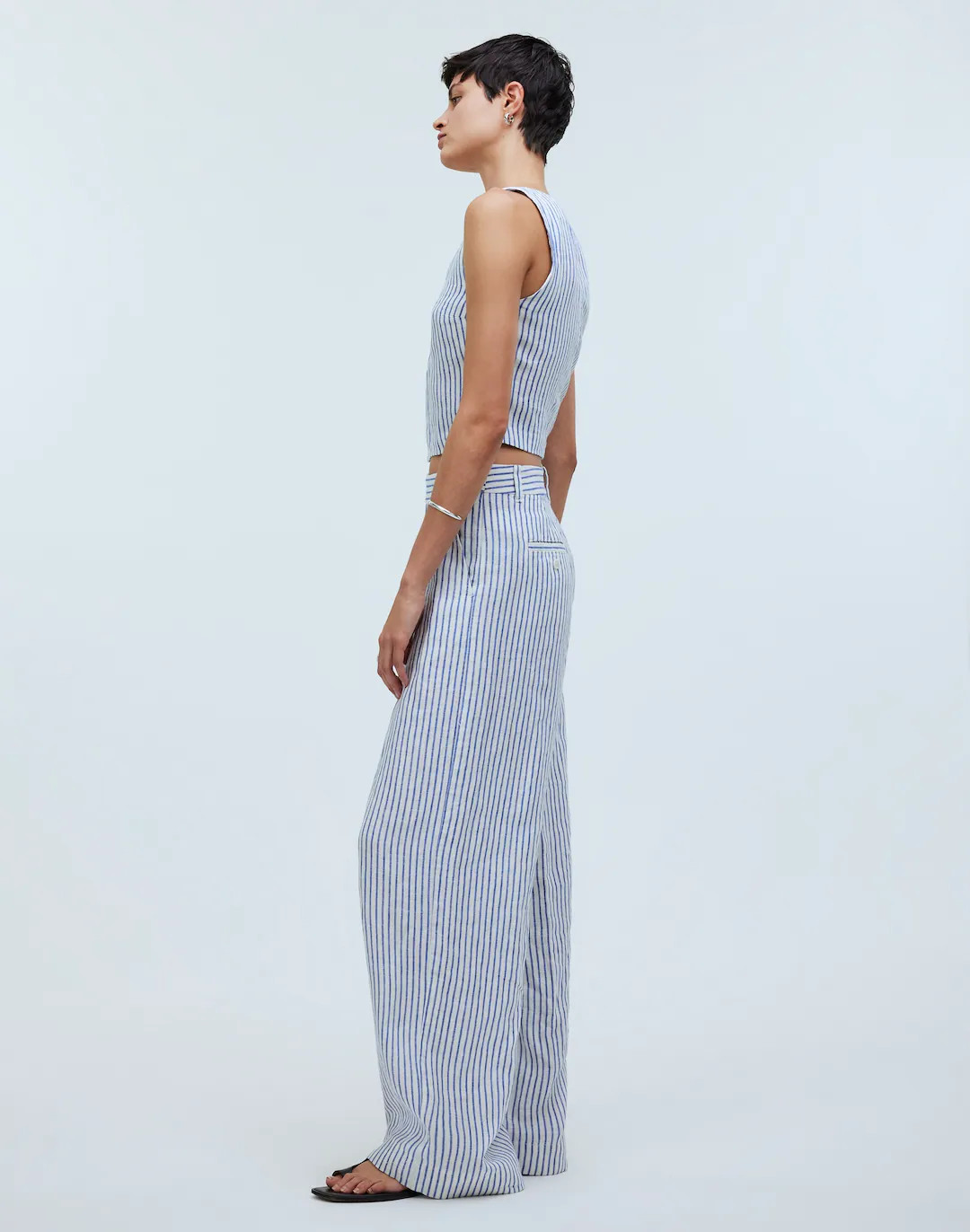 The Harlow Wide-Leg Pant in 100% Linen | Madewell