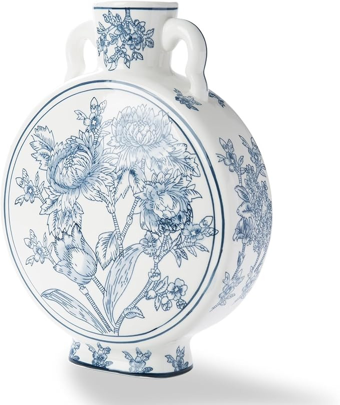 Blue and White Vase for Home Decor, Chinoiserie Vase Decor, Ceramic Large Vases, Flowers and Bran... | Amazon (US)
