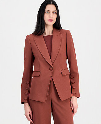 Tahari ASL Women's One-Button Peak-Lapel Blazer - Macy's | Macy's