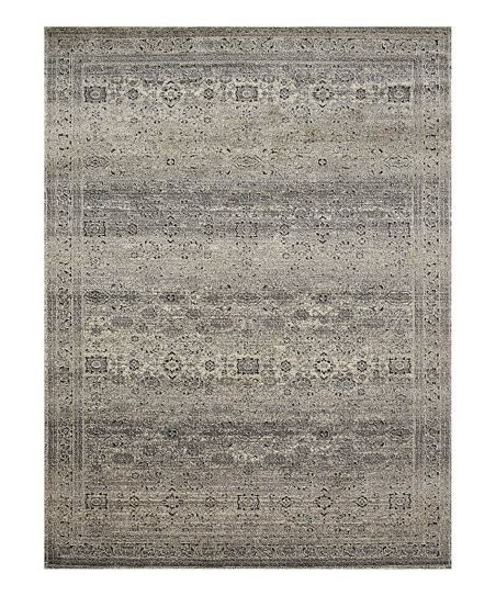 Gray & Charcoal Damask Millennium Rug | Zulily