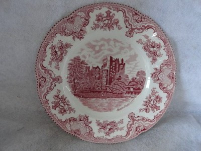 Set of 4 Johnson Brothers Pink Old Britain Castles 10" Dinner Plates | eBay | eBay US