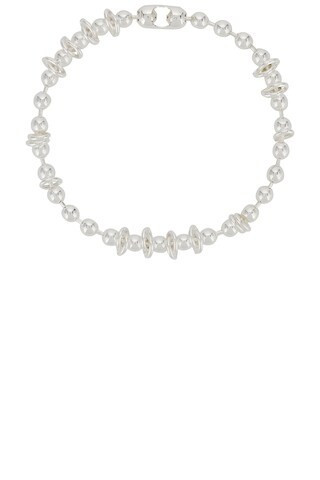 Martine Ali Spar Ball Chain Necklace in Heirloom Silver - Metallic Silver. Size 16 (also in 18, 20). | FWRD 