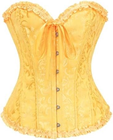 bslingerie Womens Waist Cincher Bustier Boned Corset | Amazon (US)