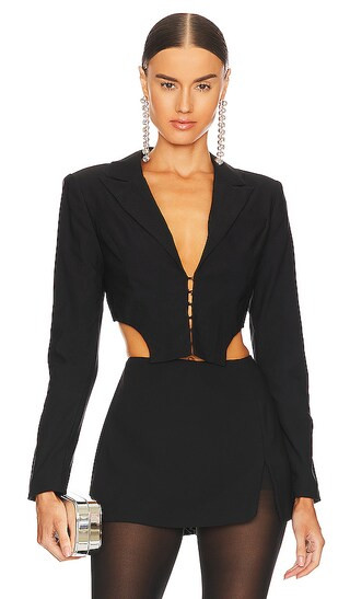 Kitt Blazer in Black | Revolve Clothing (Global)