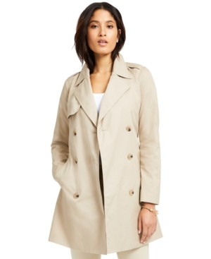 Charter Club Petite Classic Trench Coat, Created for Macy's | Macys (US)