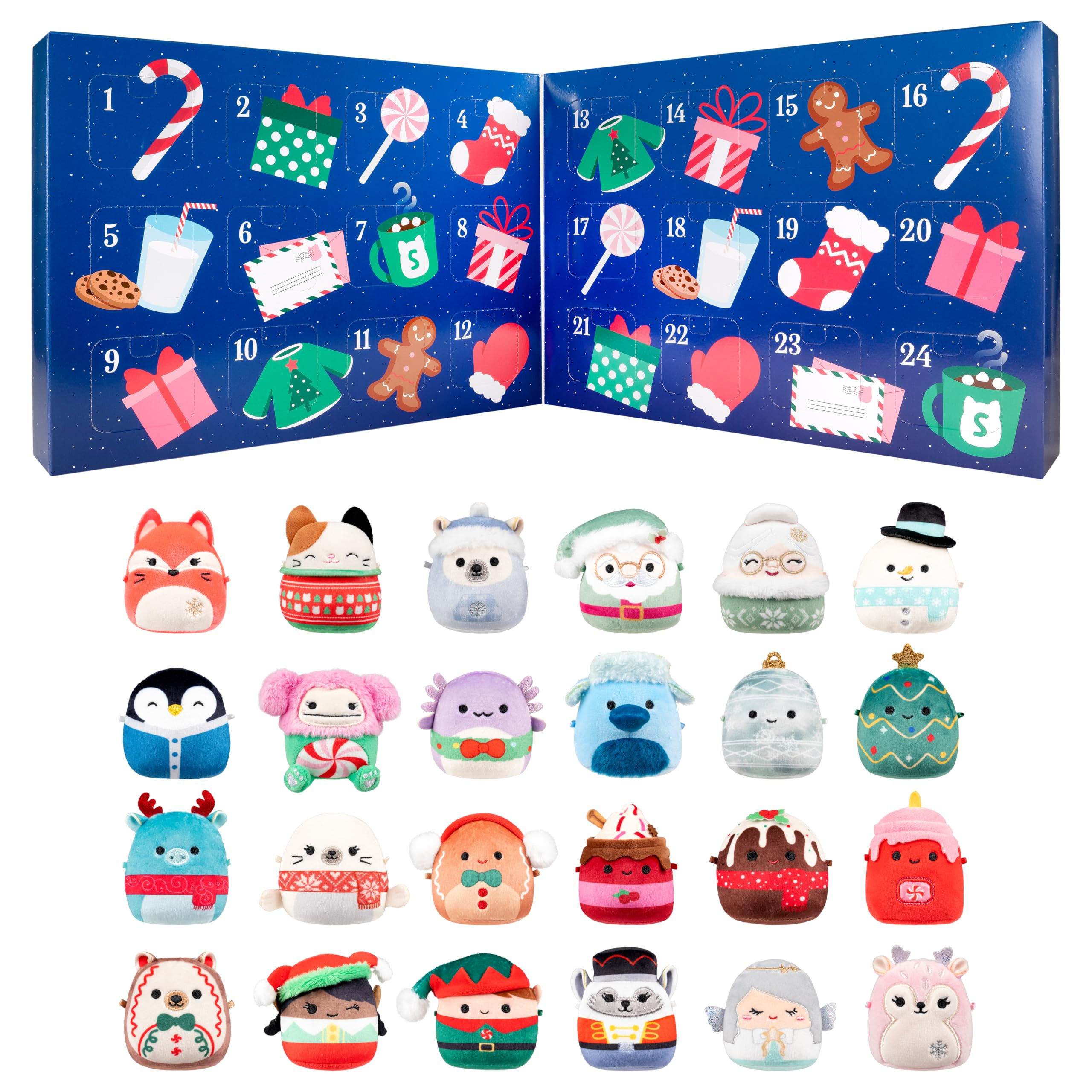 Squishmallows Original 24-Day Micromallows Holiday Plush Advent Calendar | Amazon (US)