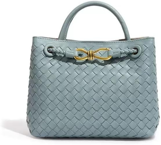 Woven Tote Bag for Women Leather Shoulder Handbag Designer Top Handle Purses | Amazon (US)